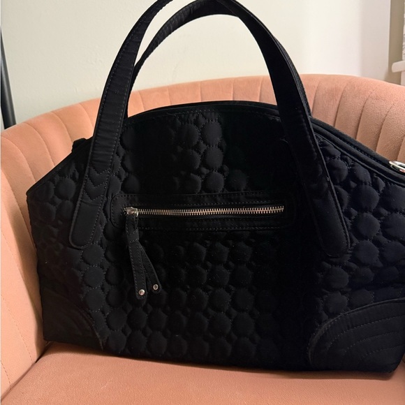 Vera Bradley Black Quilted Shoulder Bag - Picture 4 of 5